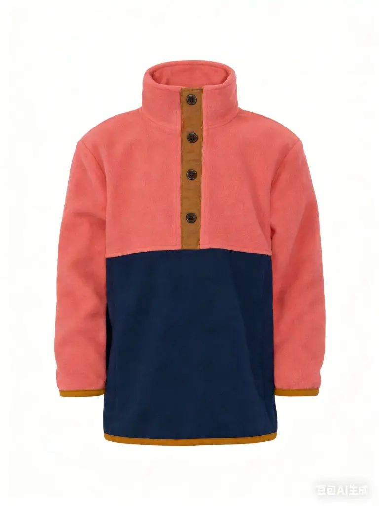 Attraction Button Down Sweater Vancouver Moose  - Melon/Navy/Camel 8314 (2Y)