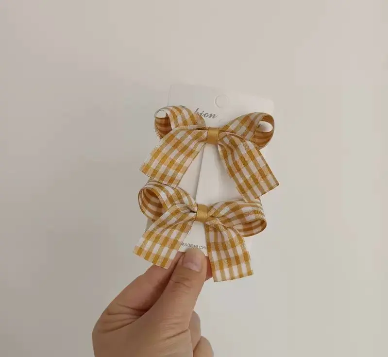 In Pink Hair Clip Handmade 2pc - 1235