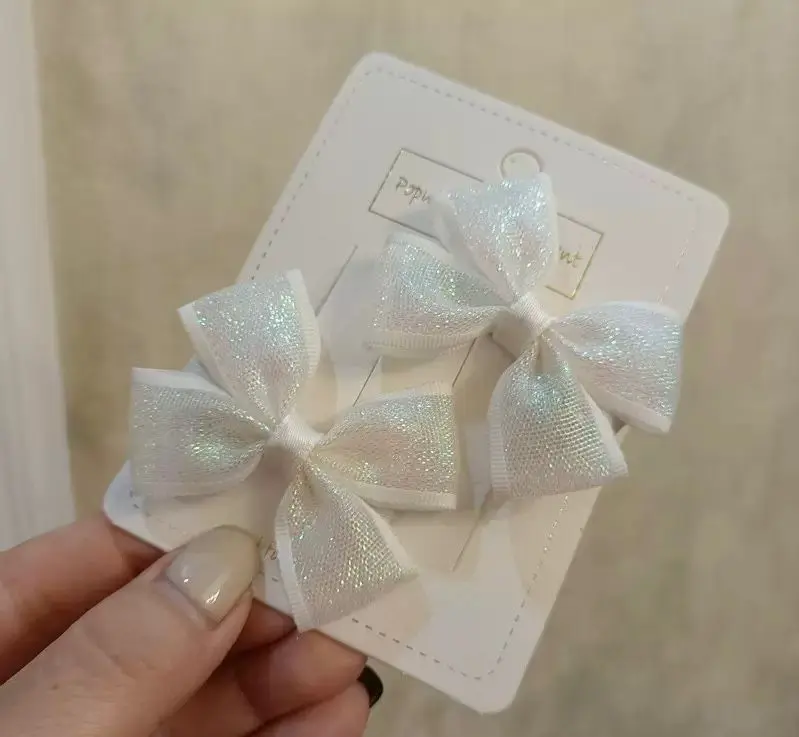 In Pink Hair Clip Handmade 2pc - 1237