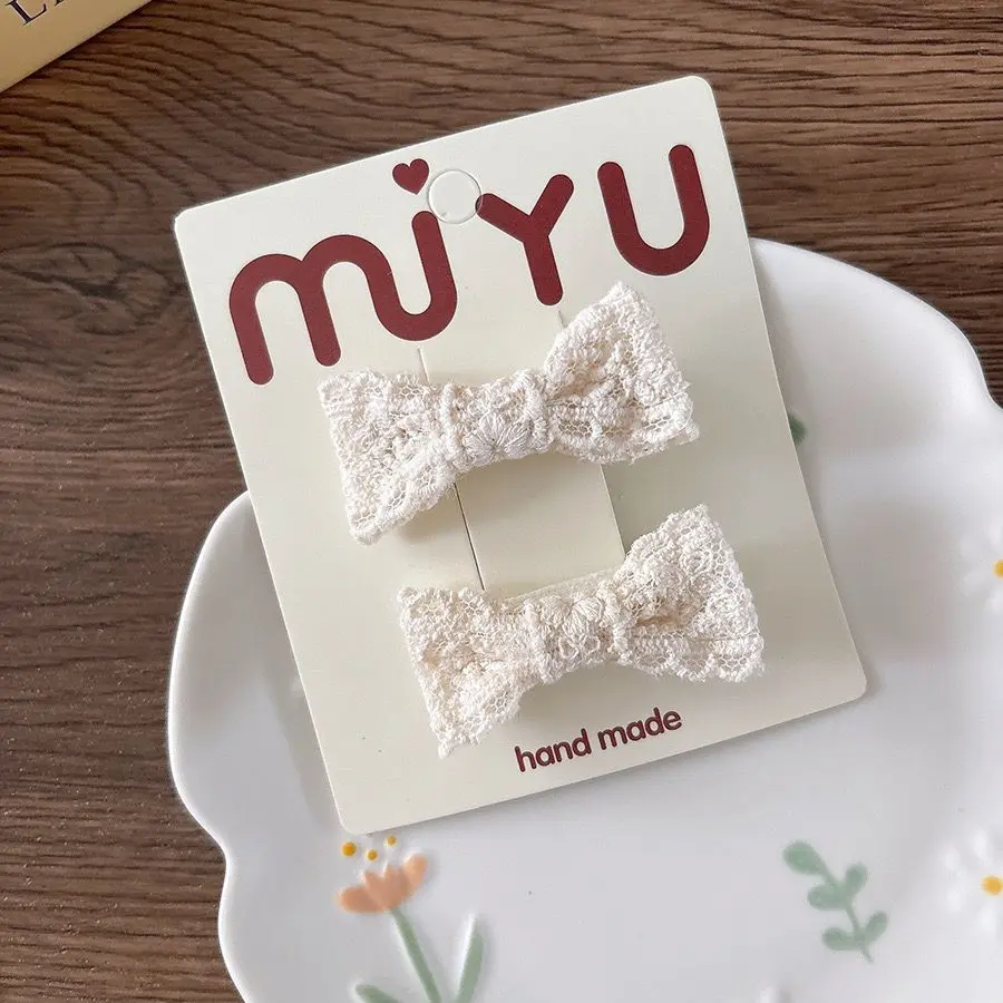 In Pink Hair Clip Handmade 2pc - 1251