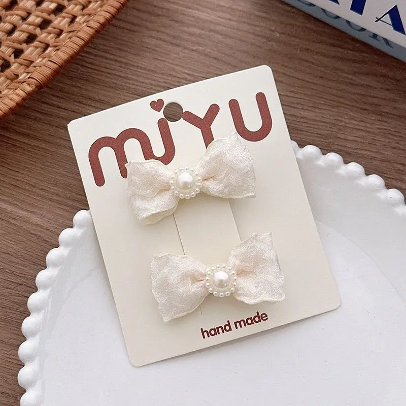 In Pink Hair Clip Handmade 2pc - 1252