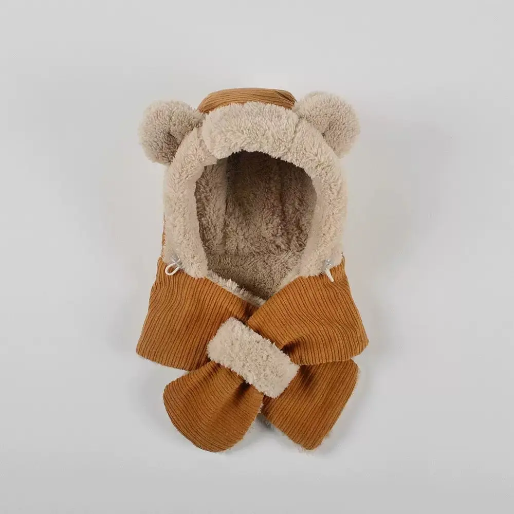 Moinmlon Winter Scarf Hat Bear - 4902 (S (6M-3Y))