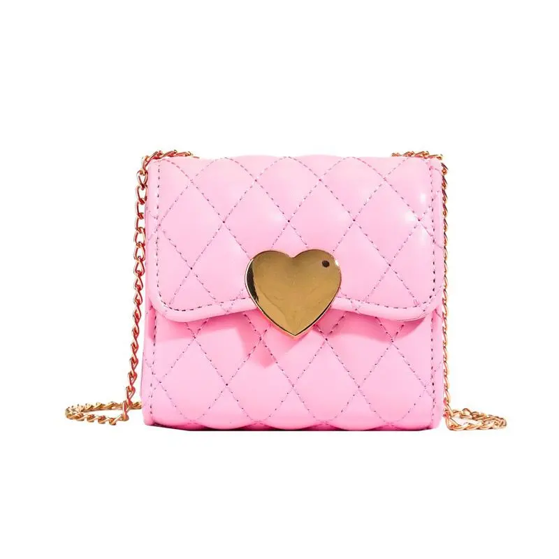 Crossbody Purse Heart 2652 - Pink