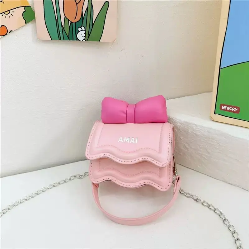 Crossbody Purse 1821 - Pink Bow