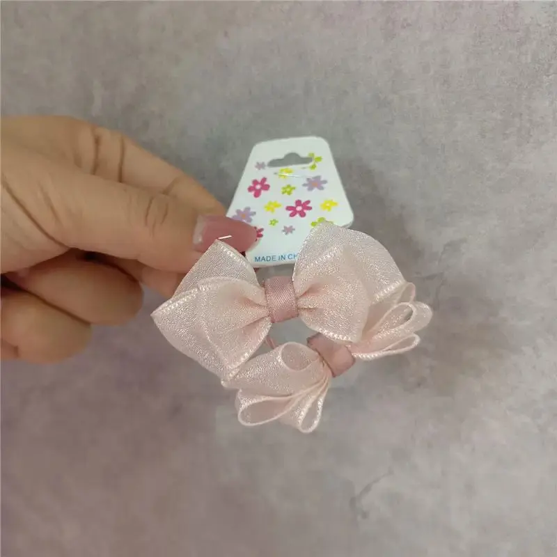 In Pink Hair Tie Handmade 2pc - 2662