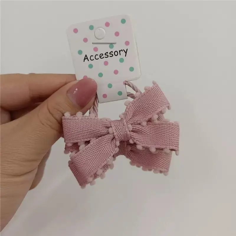 In Pink Hair Tie Handmade 2pc - 2679