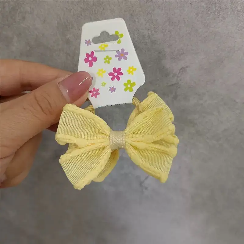 In Pink Hair Tie Handmade 2pc - 2671