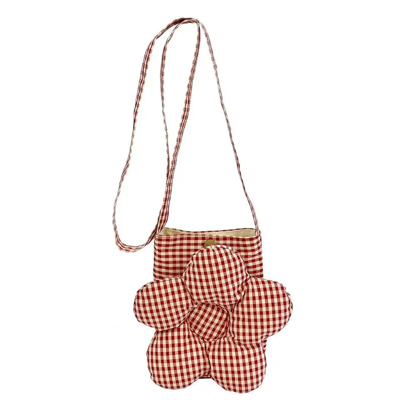 Crossbody Purse Flower 3654 - Red