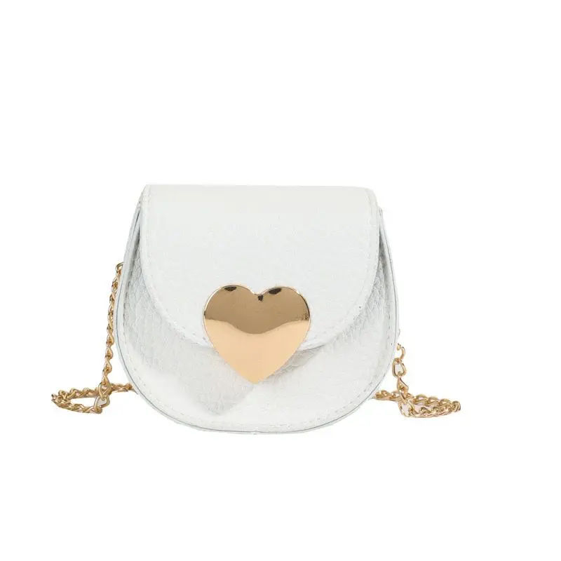Crossbody Purse Heart 2654 - White
