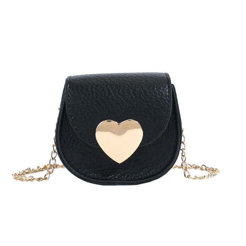 Crossbody Purse Heart 2652 - Black