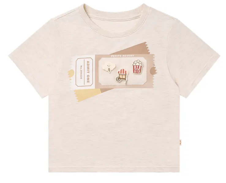 Nest Petite Revery Short Sleeve Velcro Tee - Nimbus Cloud (18-24M)