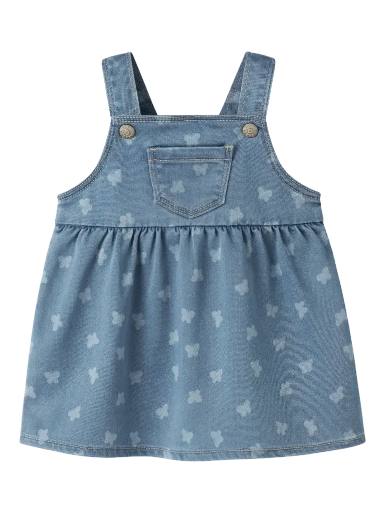 Name It Dress Light Blue Denim Butterfly (NB)