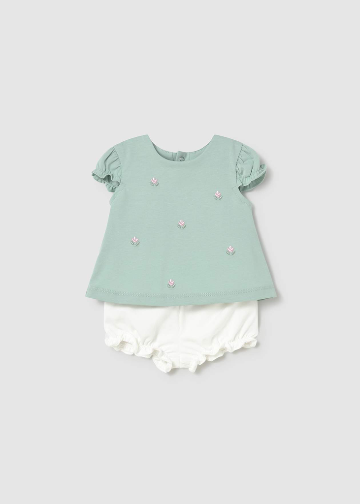 Mayoral Short Pant 2pc Set 1642 - Green (0-1M)