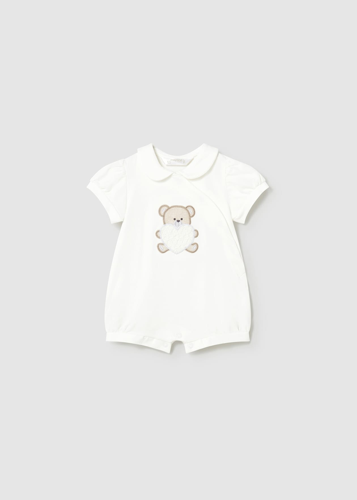 Mayoral Onesie 1pc 1704 - 88 Natural White Heart