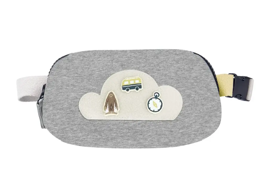 Nest Petite Revery Cotton Denim Bumbag - Pebble Grey