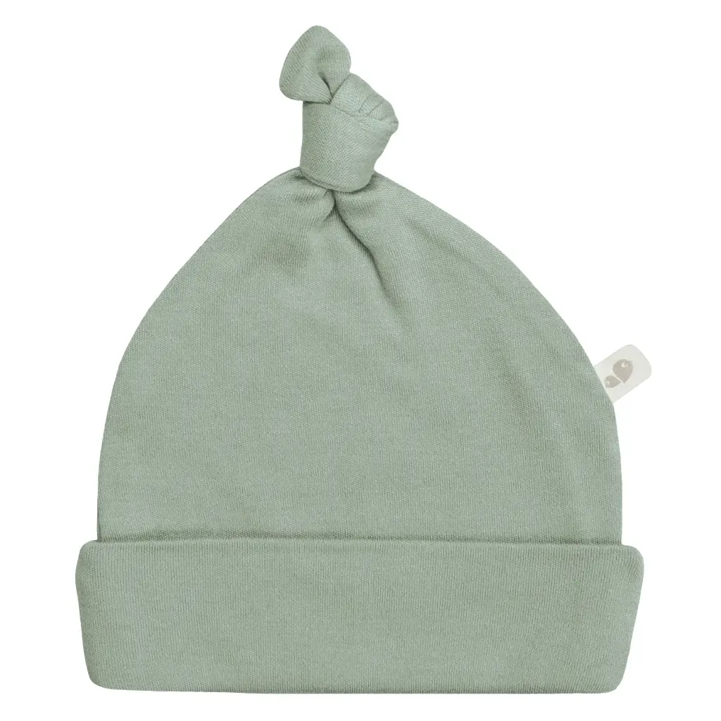 Perlimpinpin Bamboo Knotted Hat -  Moss Green