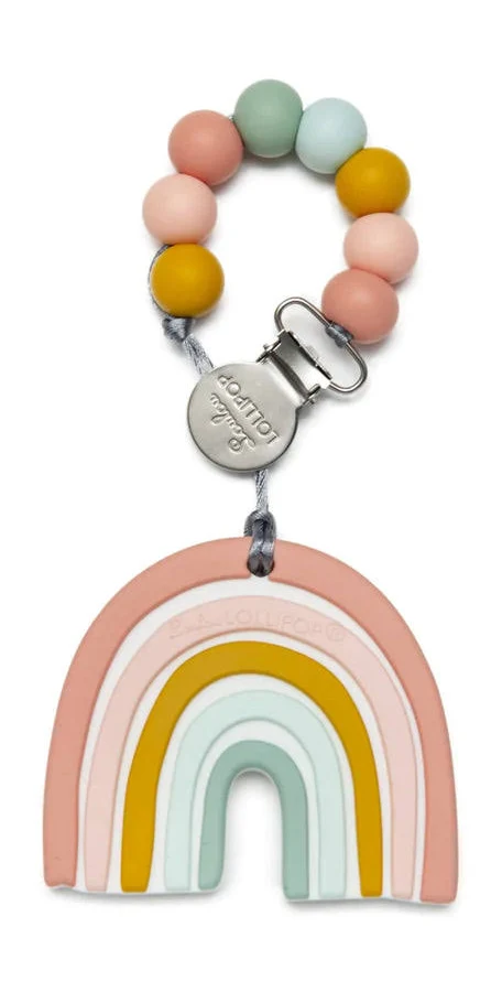 Loulou Lollipop Silicone Teether Set - Pastel Rainbow