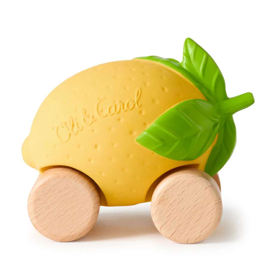 Oli & Carol Emma The Baby Car Toy - Lemon