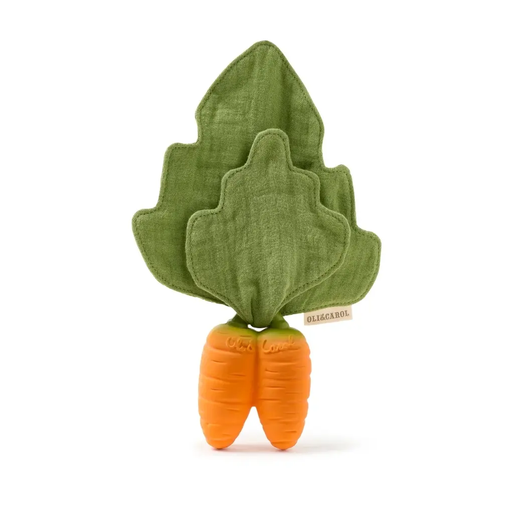 Oli & Carol Mini Doudou Teether - Carrot