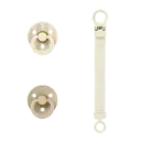 BIBS Colour Pacifier & Loop Clip Gift Set - Ivory