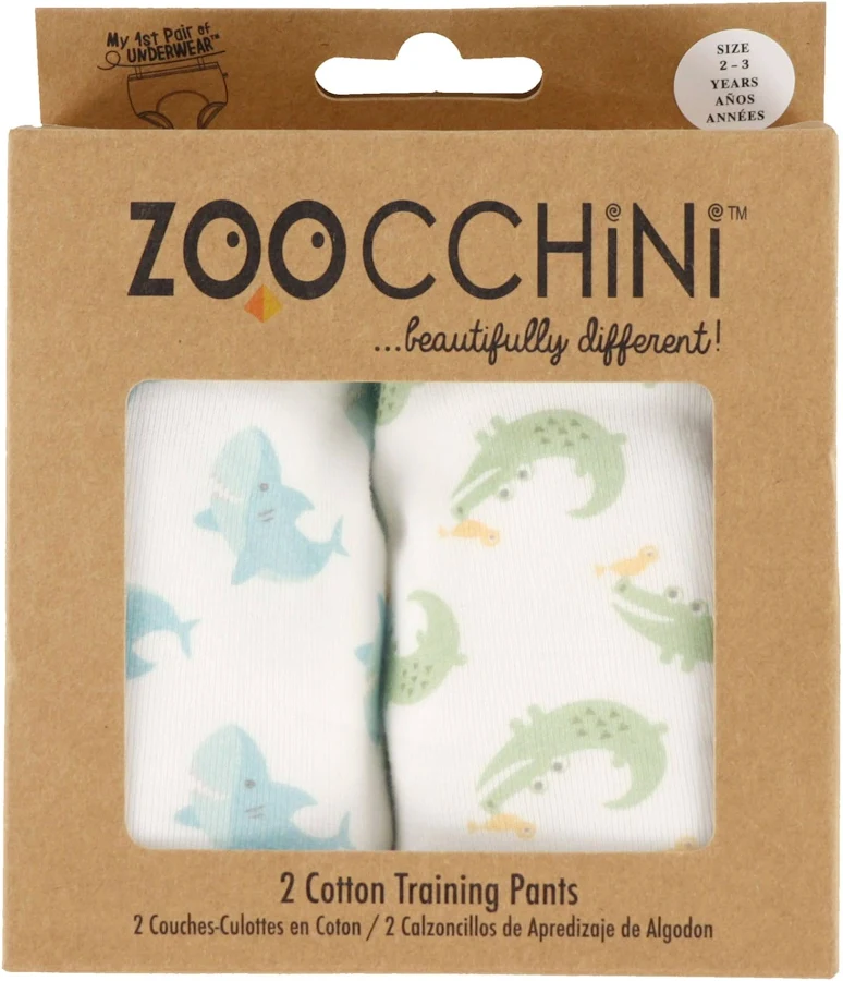 Zoocchini Training Pants 2pk - Alligator/Shark (2-3Y)