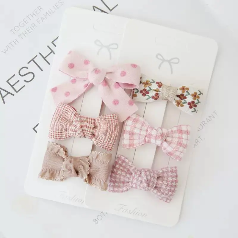 In Pink Hair Clip Handmade 3pc - Pink Left
