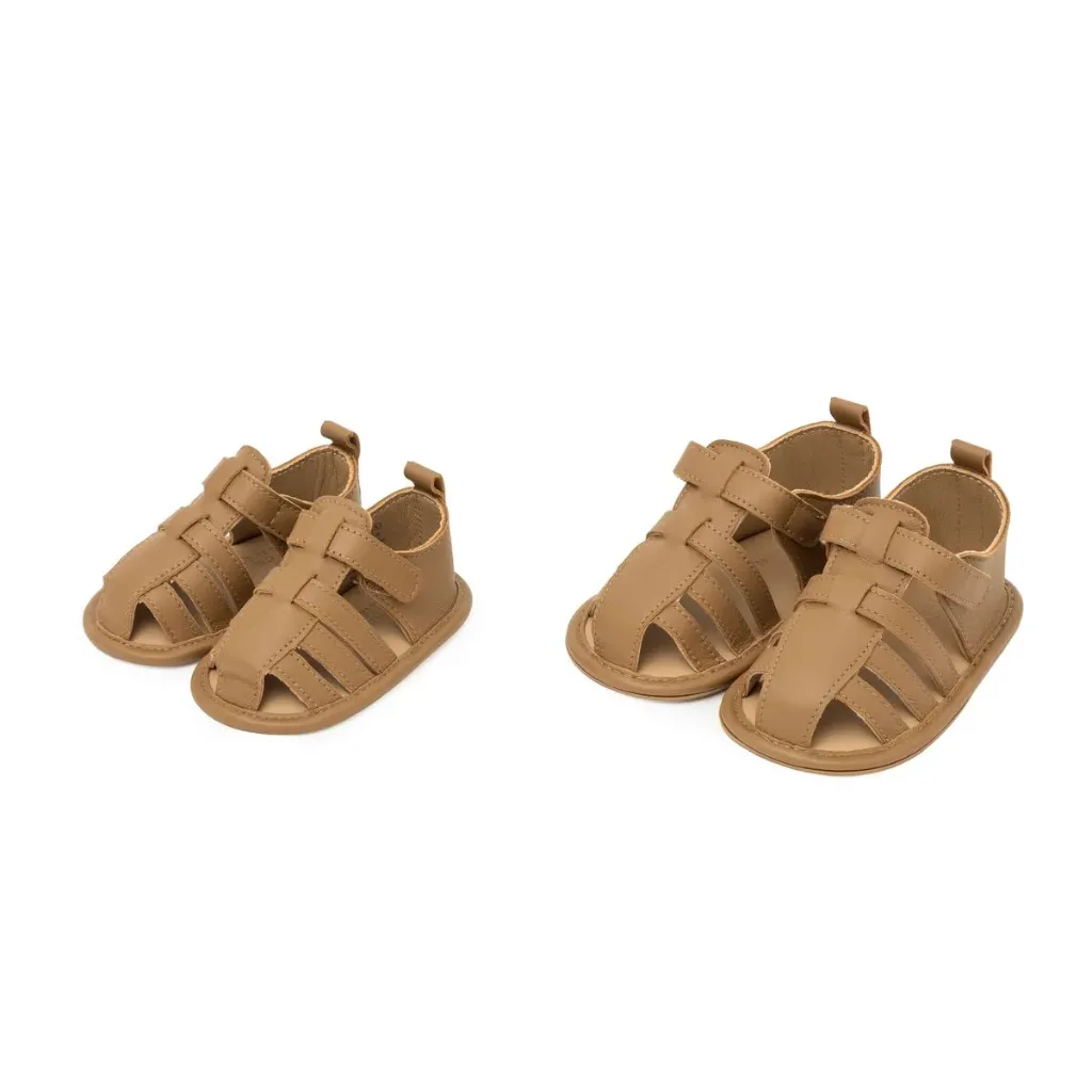 Sherick Fredermen Lamb Leather Sandal - Tan Lamb Leather (0-6M)