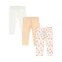 Dirkje Girls' Set With 3 Leggings - Peach