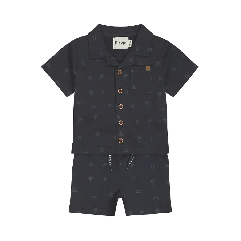 Dirkje Boys' Baby 2Pc Set - Navy (12M)