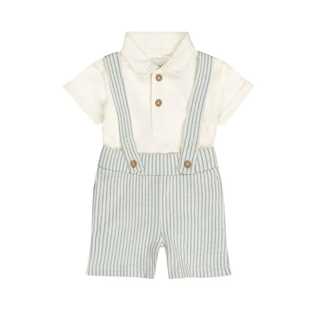 Dirkje Boys' Baby 2Pc Set - Blue (3-6M)