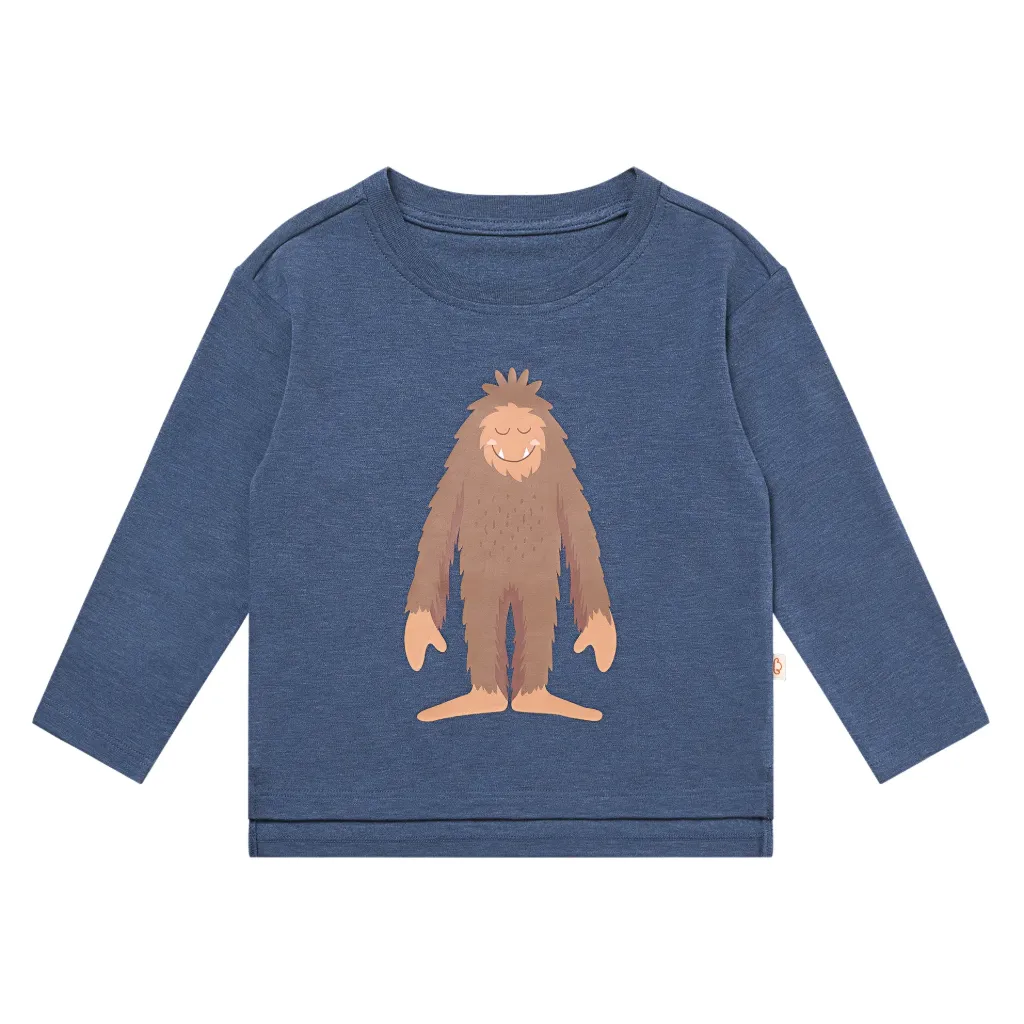 Nest Petite Revery Bamboo Long Sleeve Tee - Vintage Indigo