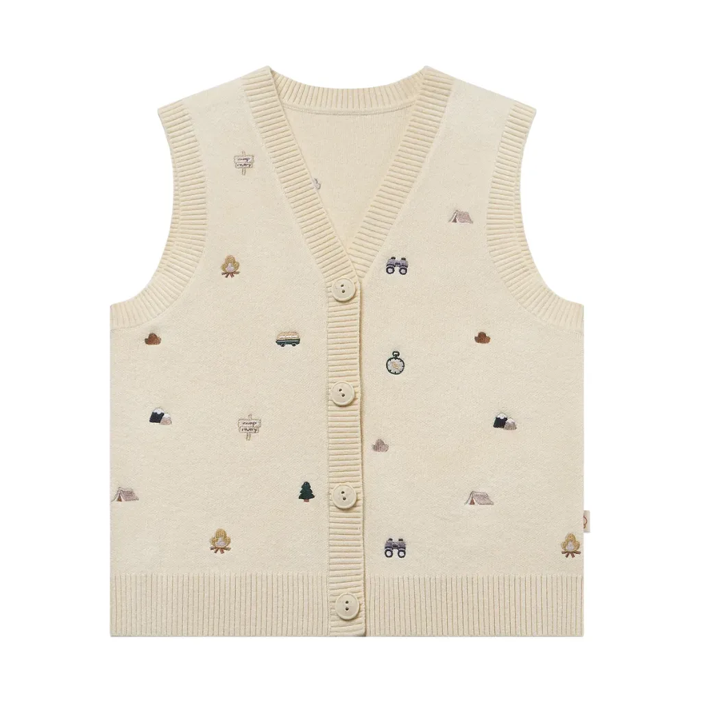 Nest Petite Revery  Camp Revery Knit Vest - Mini Camp Revery (18-24M)