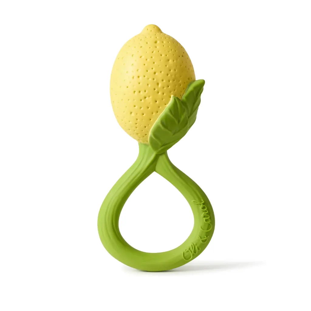 Oli & Carol Rattle Toy - Lemon