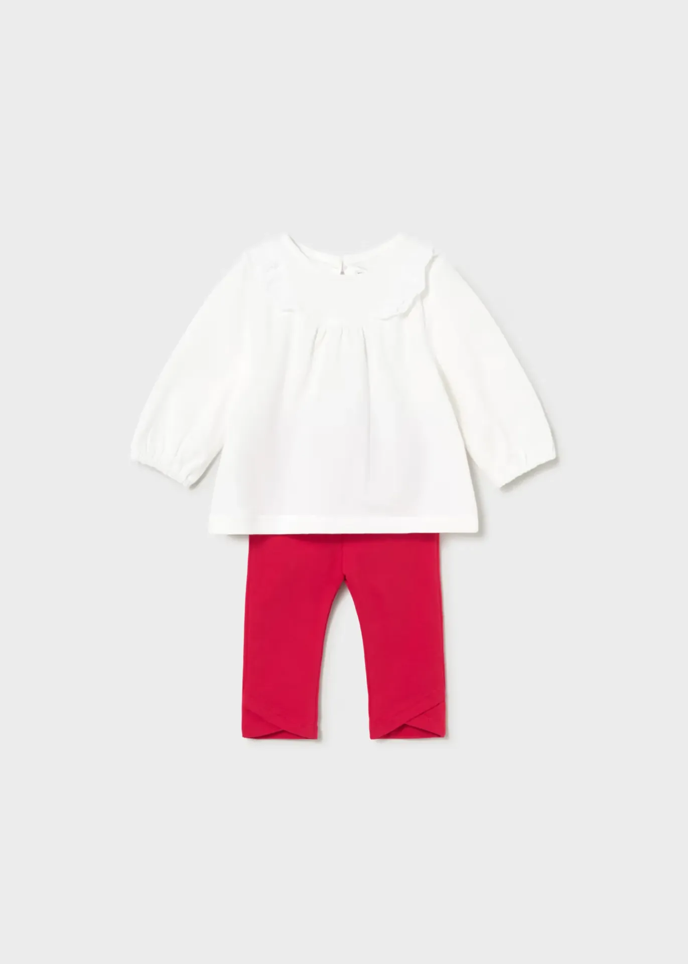 Mayoral Legging 2pc Set - 1741 - Red/White (0-1M)