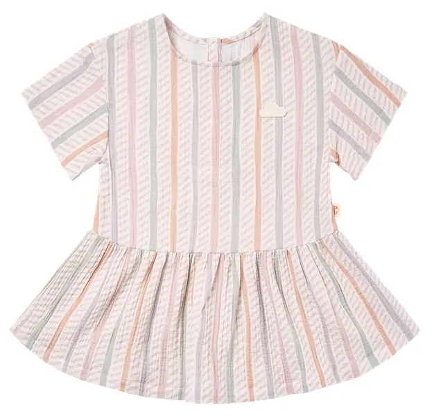 Nest Petite Revery Dress - Caramel Stripes (12-18M)