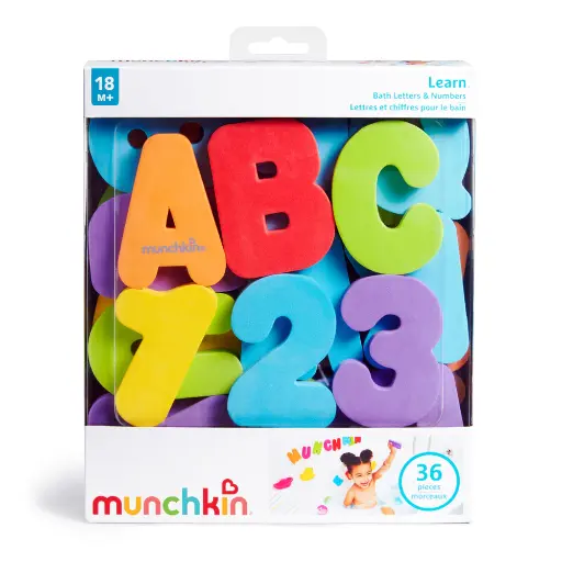 Munchkin Bath Toys -  Learn Bath Letters & Numbers