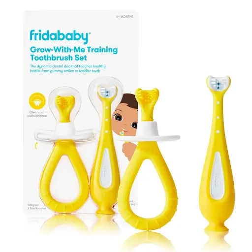 Frida Baby Grow-With-Me Training Toothbrush Set