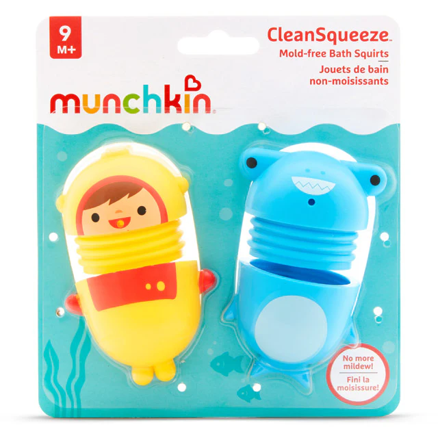 Munchkin Bath Toy CleanSqueeze™ Mold-Free Bath Squirts Scuba/Shark
