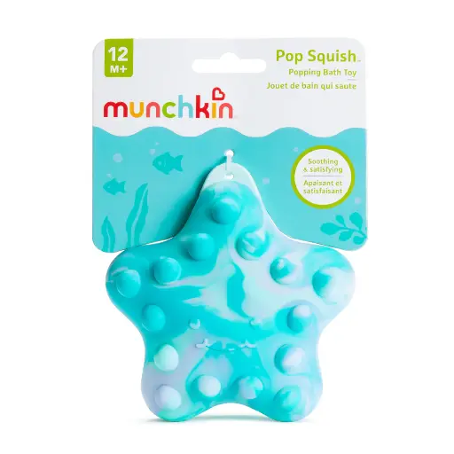 Munchkin 1pk Pop Squish Bath Toy Starfish