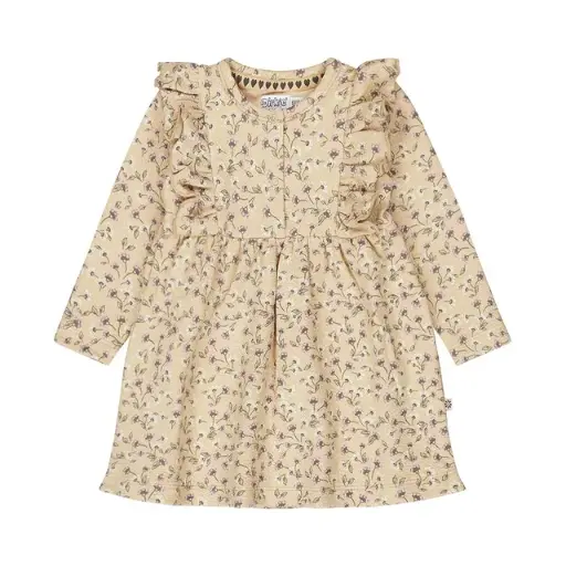 Dirkje Luckykids Dress Is +Headband Dark Sand 