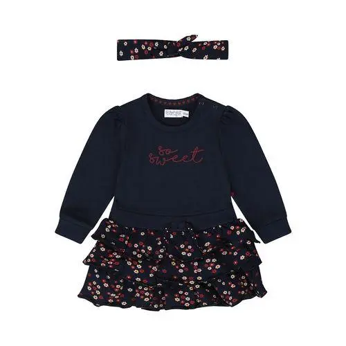 Dirkje Luckykids Dress Is +Headband Navy 