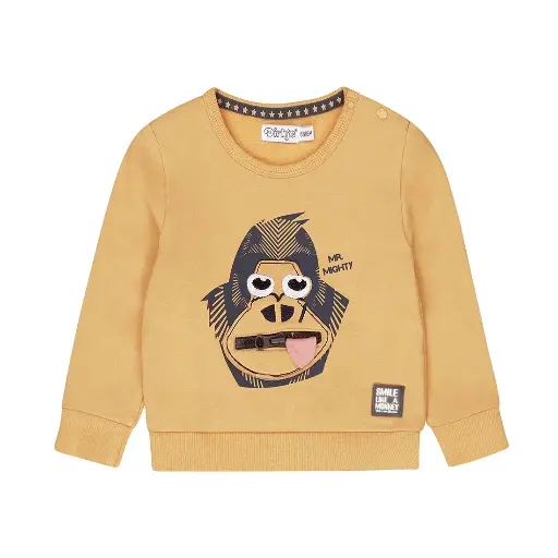 Dirkje Luckykids Sweater With Crewneck Camel