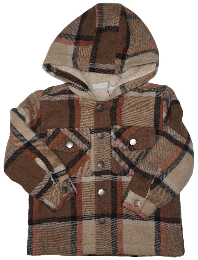 Mid Shacket Colonial Hoodie Jacket 4546 - Lattic Red