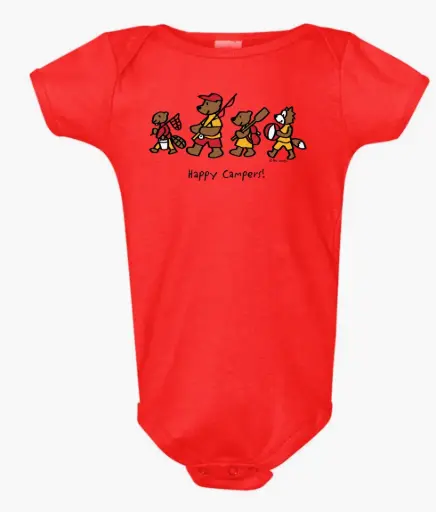 Onesie -GGS Happy Campers 3909- Red