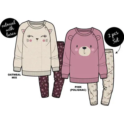 Set (2) - Dress & Leggings MID 2241224 Oatmeal Mix