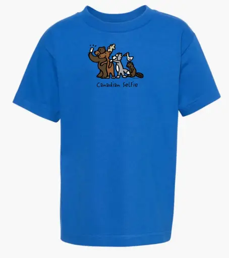 T-Shirt -GGS Kids Canadian Selfie - Royal