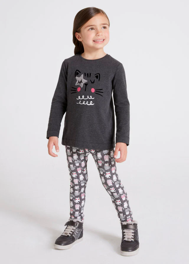 Set (2) Top & Printed Leggings Mayoral