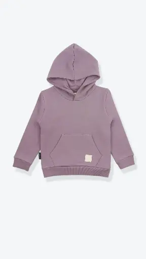 KidORCA Brushed Terry Hoodie _ Elderberry