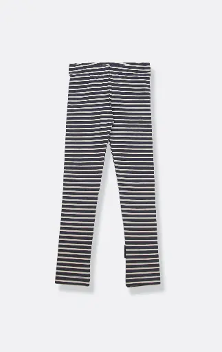 KidORCA Extra Long Leggins _ Stripe / Lava