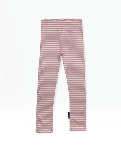 KidORCA Extra Long Leggins _ Stripe / Mauve